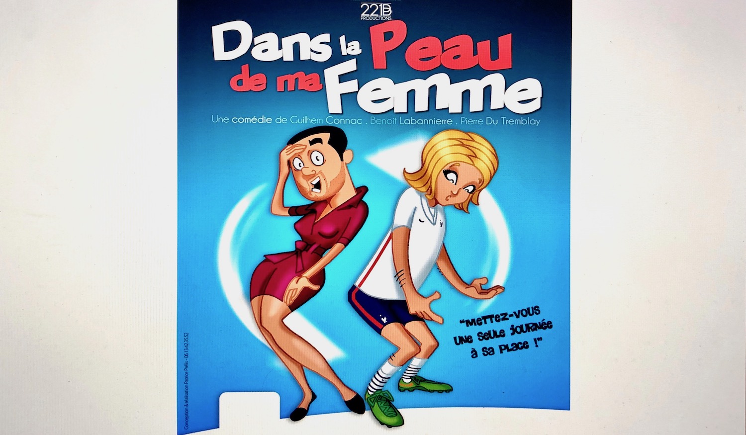 dans la peau de ma femme, comédie de la gare, genève, 2020