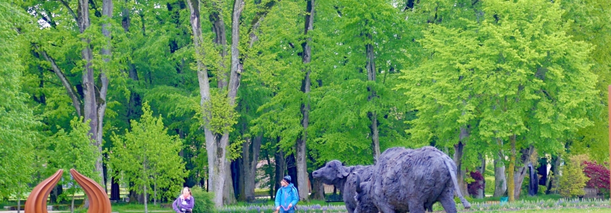 sculpture de Davide Rivalta, chateau de Vullierens, juin 2021