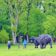 sculpture de Davide Rivalta, chateau de Vullierens, juin 2021