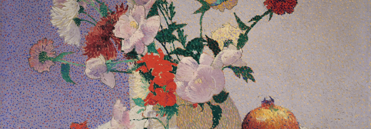Nature morte aux deux vases, pommes et grenades, 1894 Huile sur toile, 40 x 60 cm Collection particulière Photo droits réservés