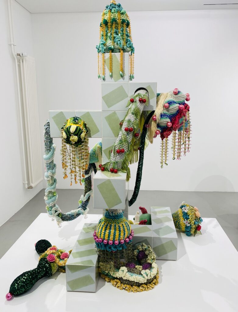 Joana Vasconcelos, Magic Mint Tetris, 2015. Gowen Contemporary exhibition “Melting Pot” September 2022. Photo: K. Knupp