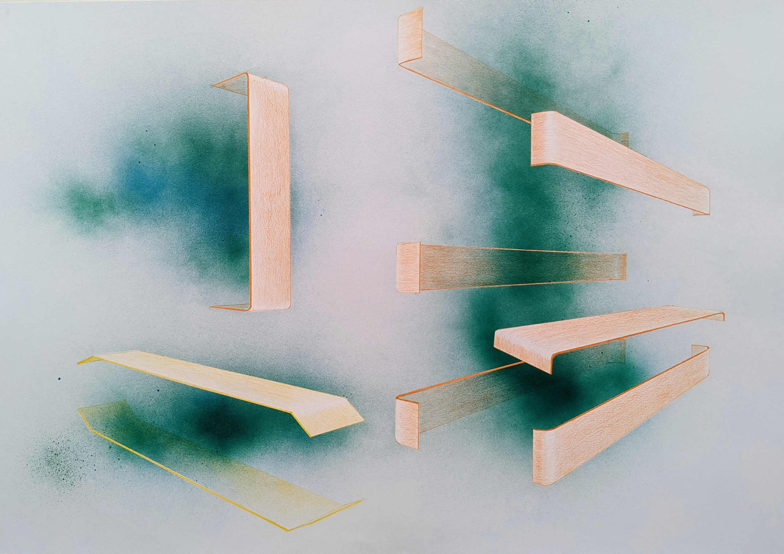 ‘12345 net-zero’ 160cm x 120cm, acrylique sur toile, 2021