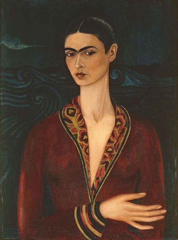 Autoportrait à la robe de velours, Frida Kahlo, 1926