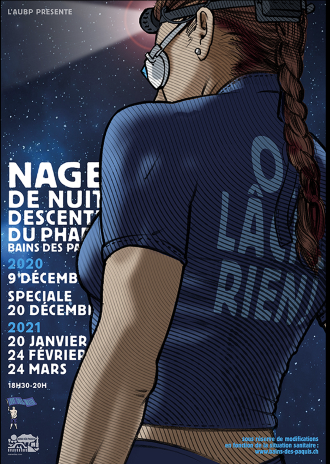 nage de nuit Pâquis 2020